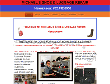 Tablet Screenshot of michaelsshoerepairlv.com